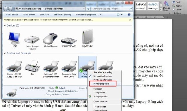 cach cai may in qua mang lan