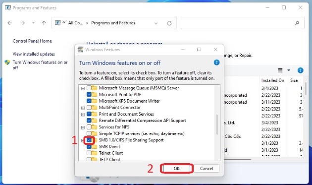 bat SMB sua loi error-0x00000709