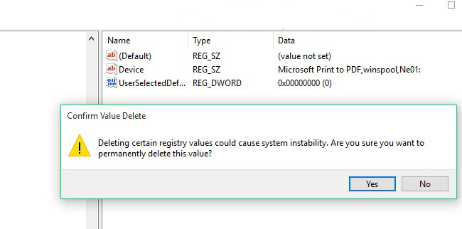 lỗi 0x00000709 khi cài máy in